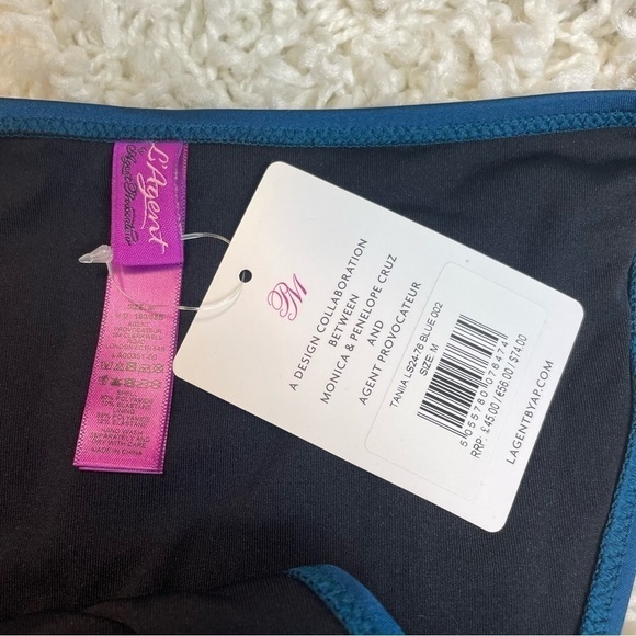 Tania Embellished Bikini Bottoms in Blue L'Agent by Agent Provocateur - Picture 5 of 7